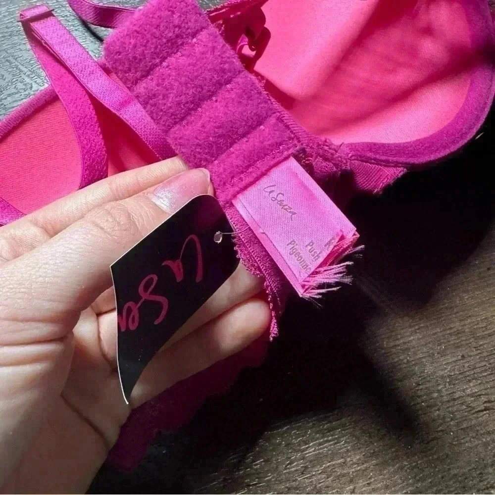 NWT LA SENZA pink push  up bra 32C - Picture 4 of 4